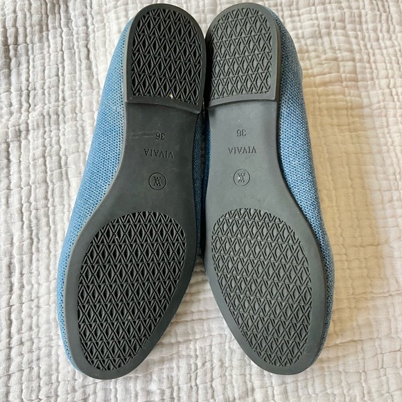 VIVAIA | Horsebit Loafers Carolina Blue Embroidered Round Toe Loafer 36 - Picture 7 of 9